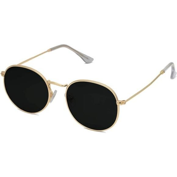 Small Round Polarized Sunglasses Retro UV400 Vintage Style for Women Men - Picture 1 of 7